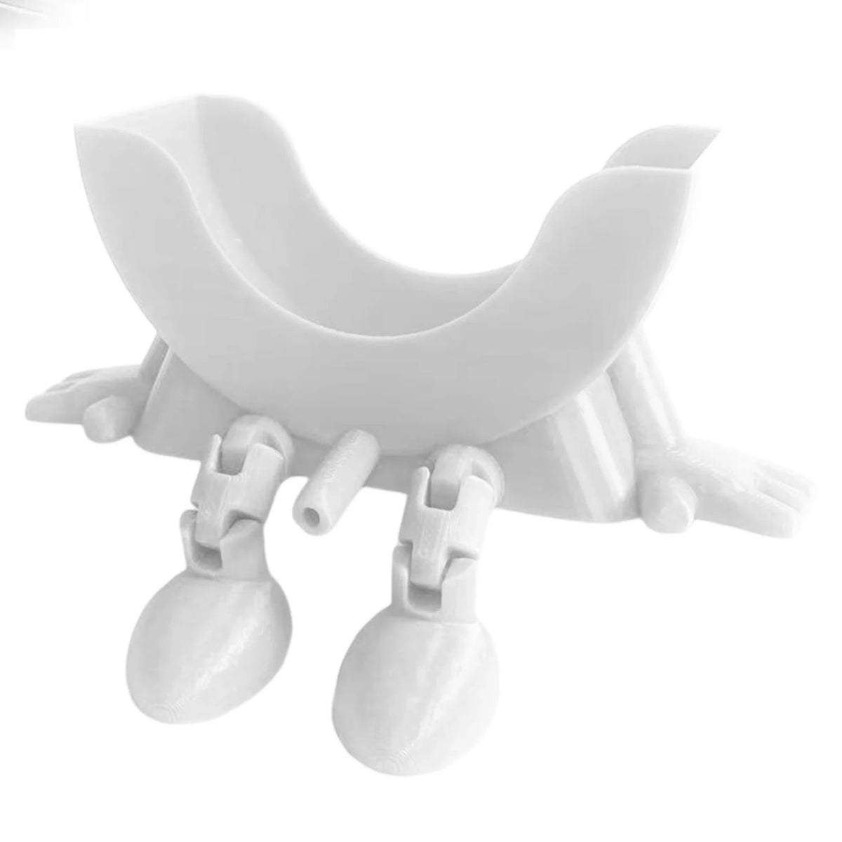 Smiling Sponge Holder 3D Printing Sponges Soap Drying Rack Scrub Zpaxo WHITE