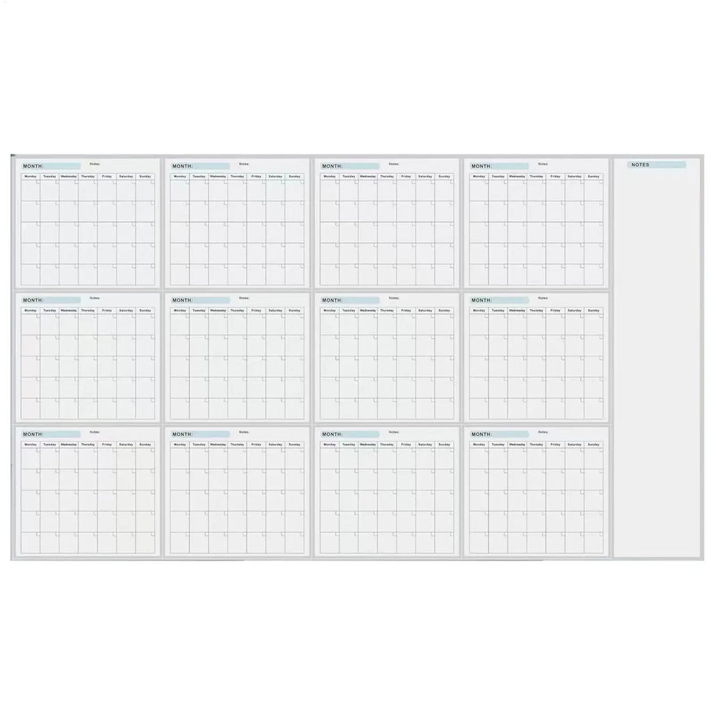 Erasable Large Wall Calendar – Reusable 12-Month Planner Dry Erase Wall Calendar Zpaxo
