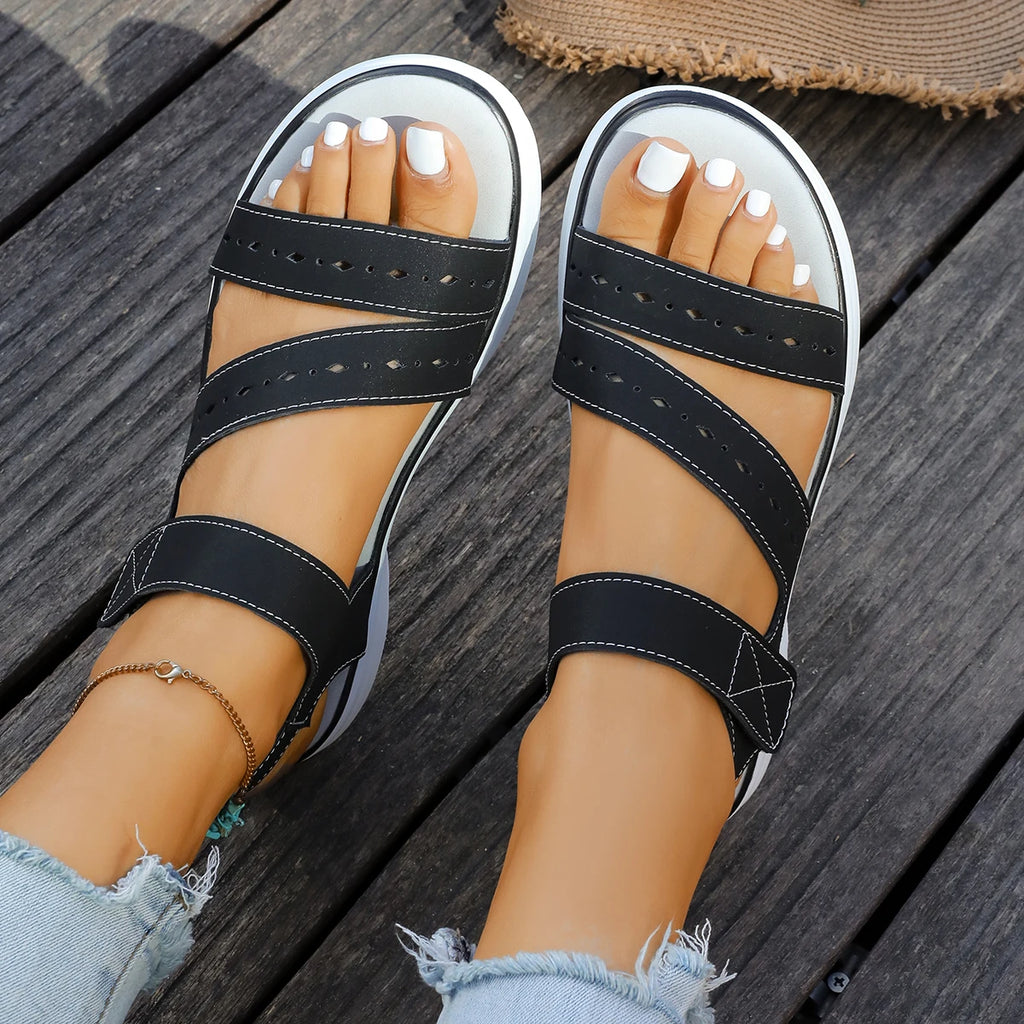 Fashion Summer Woman Sandals Designer Wedge Women Shoes for Woman Elegant Non-Slip Plus Size Shoes Lightweight Sandals Female Zpaxo