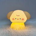 Squishy Dog Night Light With 3 Brightness Adjustable Nursery Nightlight Novelty Rechargeable Silicone Touch Bedside Lamp Zpaxo Dog