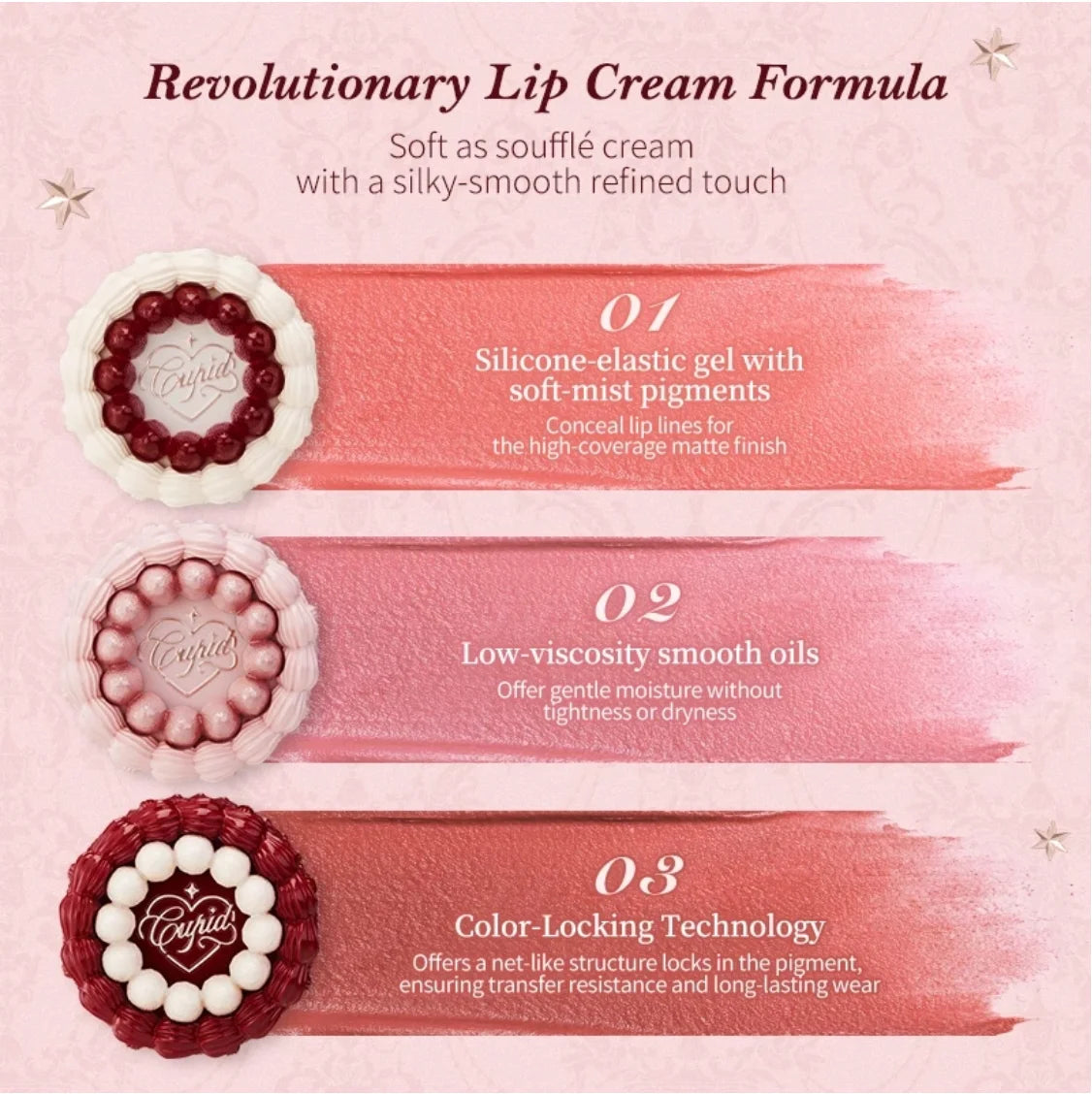 Flower Knows Strawberry Cupid Cake Lip Mud Matte Velvet Cream Soft Zpaxo