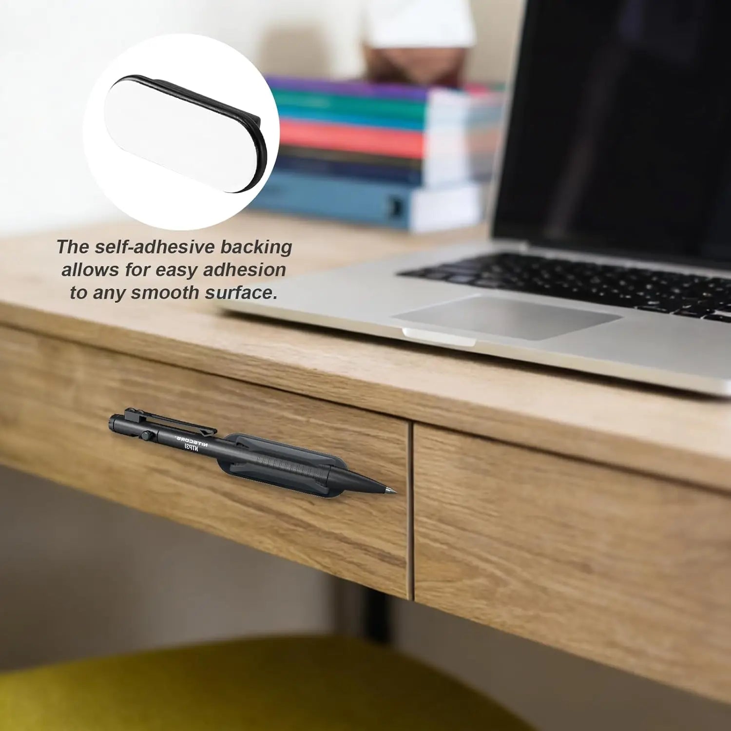 Adhesive Silicone Pen Holder – No-Drill Desk & Wall Organizer
