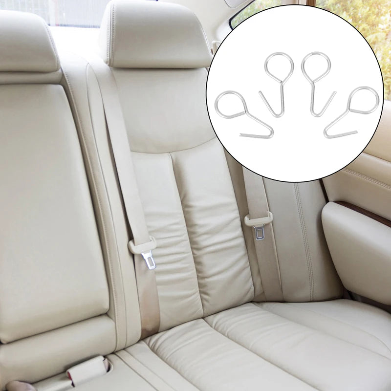 100-Pack S-Hook Car Seat Cover Fasteners | Universal Steel Clips