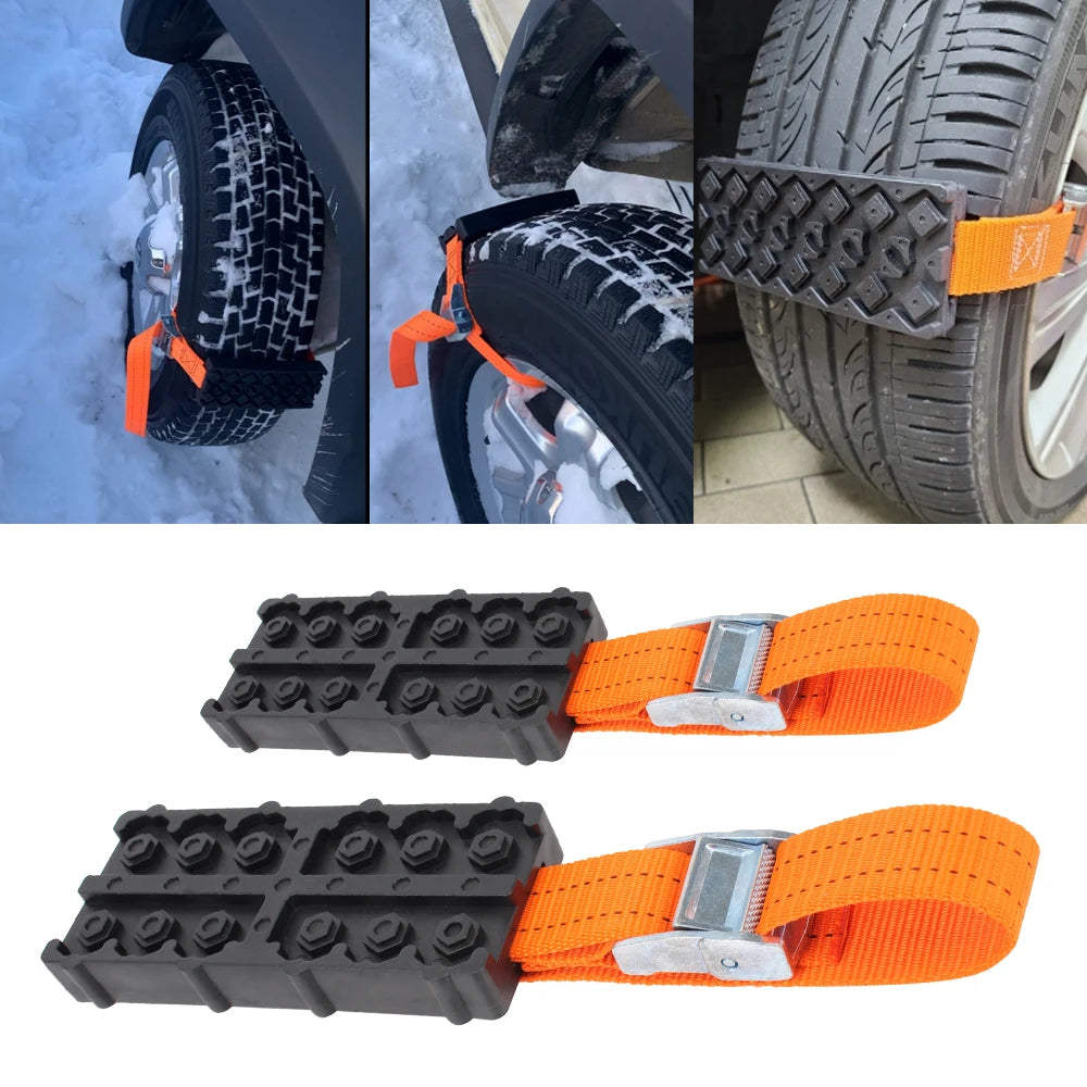 Emergency Snow Mud Sand Durable PU Anti-skid Ice Car Tire Traction