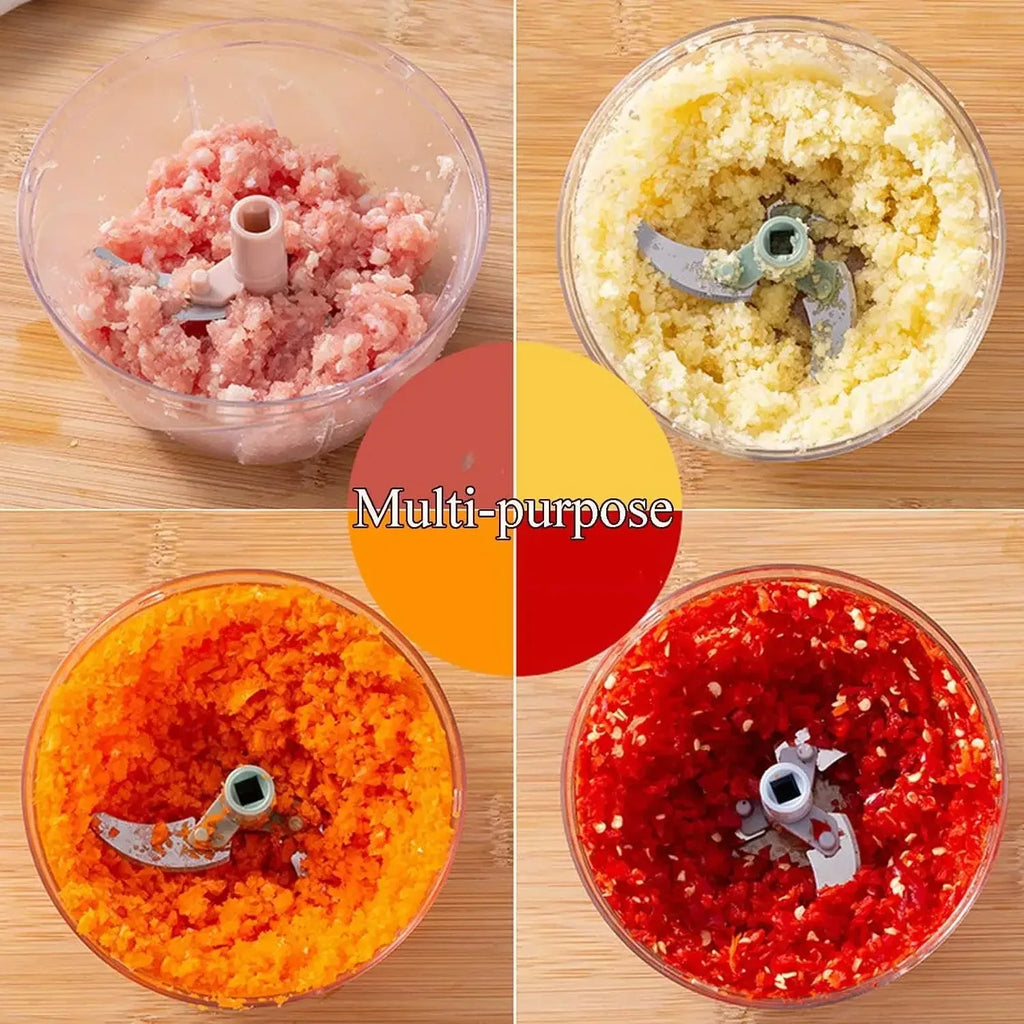 Manual Garlic Chopper & Food Mincer – 500ml / 900ml