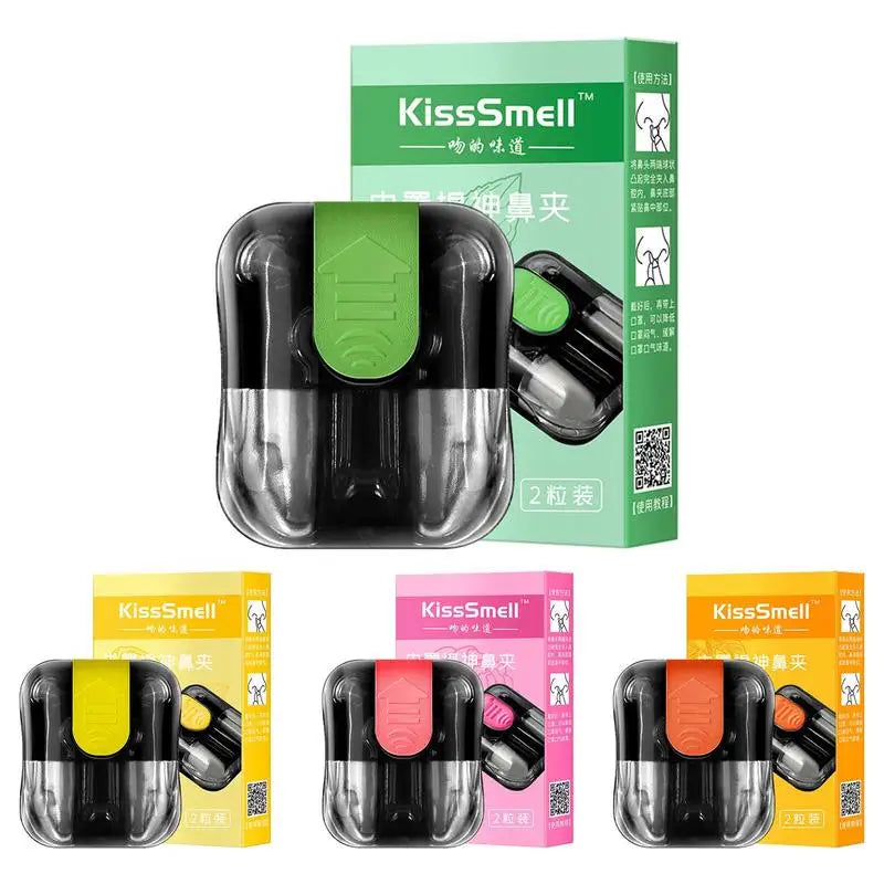 Portable Aromatherapy Nasal Inhaler Stick – 2pc Nose Clip Aromatherapy Inhaler Zpaxo
