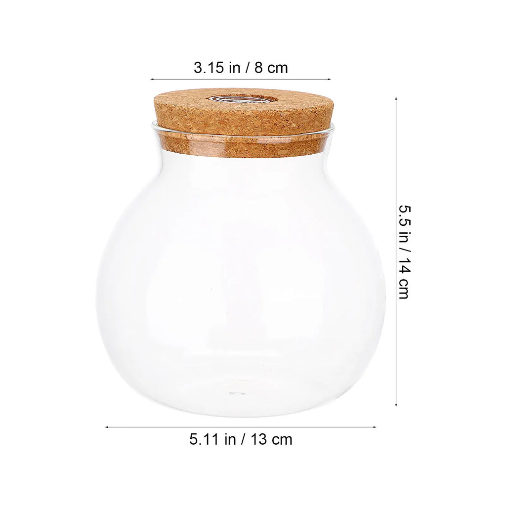 Transparent Borosilicate Glass Micro Landscape Bottle LED Light