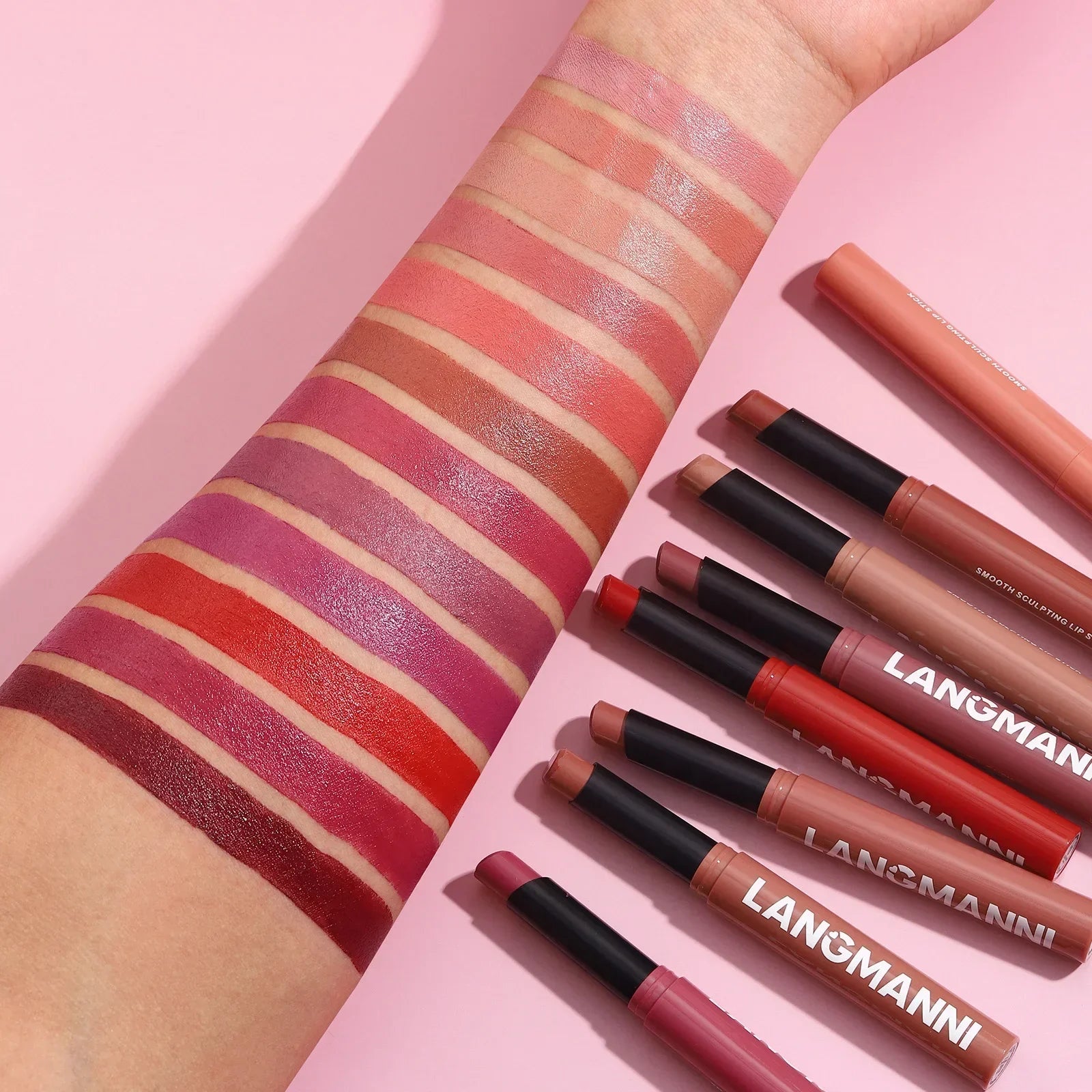 New Rotating Velvet Matte Lipstick Long Lasting Waterproof Lipstick Non-Stick Cup Lip Stain Tint Cosmetics Pencil Liner Makeup Zpaxo