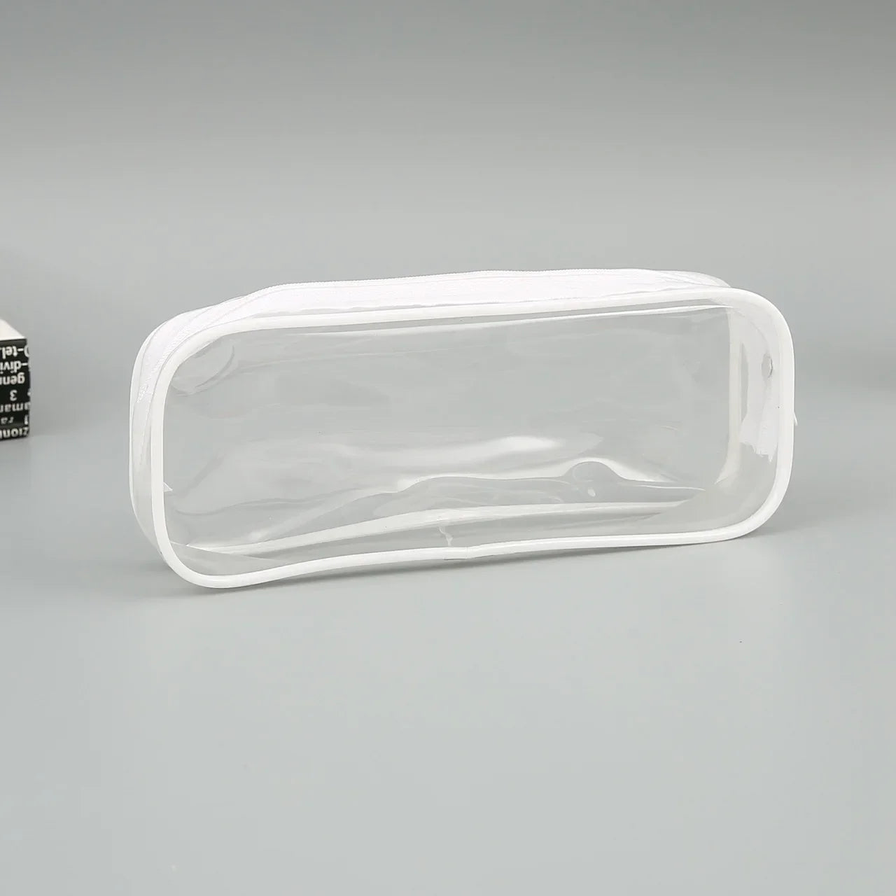 Transparent Waterproof Pencil Case – Large PVC Organizer Pencil Case Zpaxo White-LA0072B