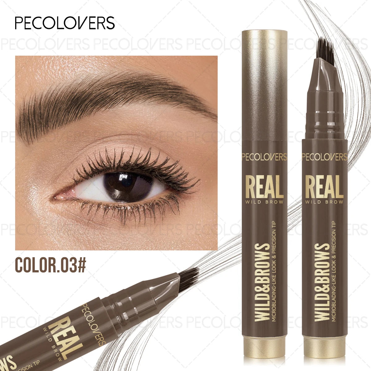 Multifunctional Liquid Eyebrow Pencil Hair Dye Pencil-waterproof Zpaxo 03