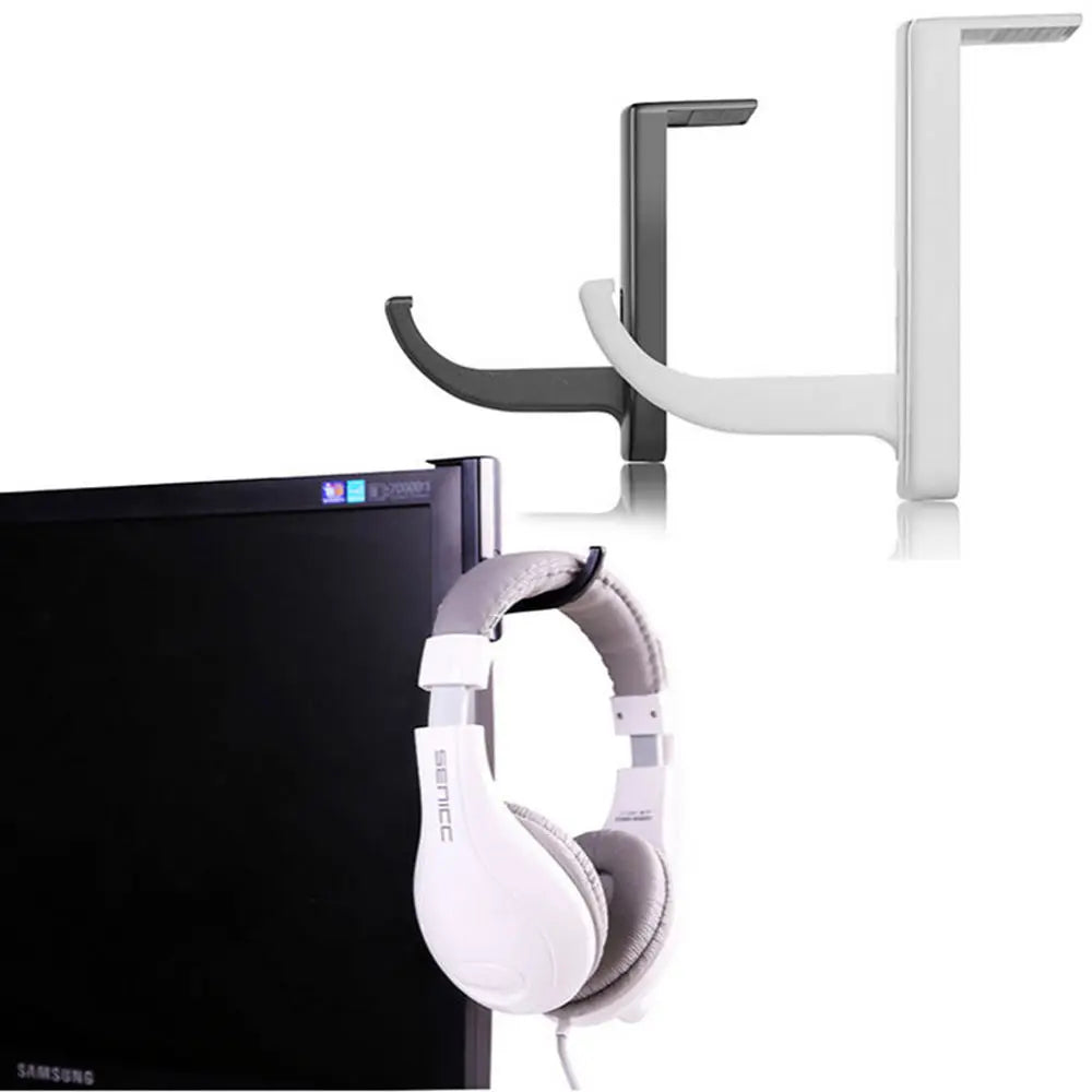 Stick-On Headphone Hanger – Monitor & Desk Headset Hook