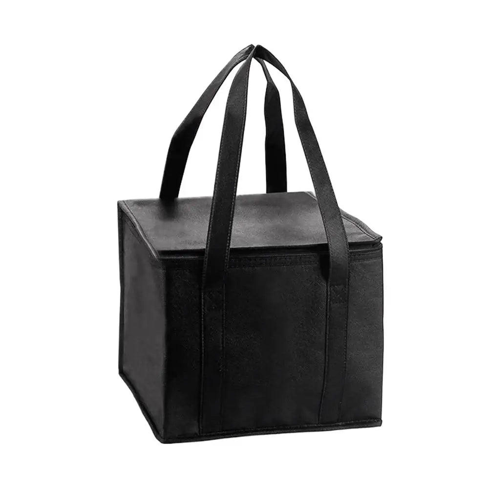 Portable Insulated Lunch Cooler Bag | Thermal Picnic Tote S/L Insulated Cooler Tote Zpaxo Black S