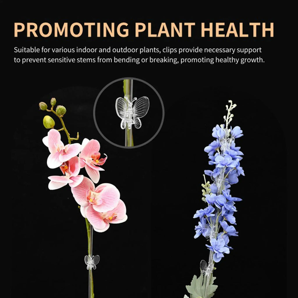 10-Pack Plant Vine Clips – Orchid, Tomato & Climbing Support Plant Support Clips Zpaxo