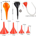 Right-Angle Plastic Oil Funnel Kit – Car & Motorcycle Refueling