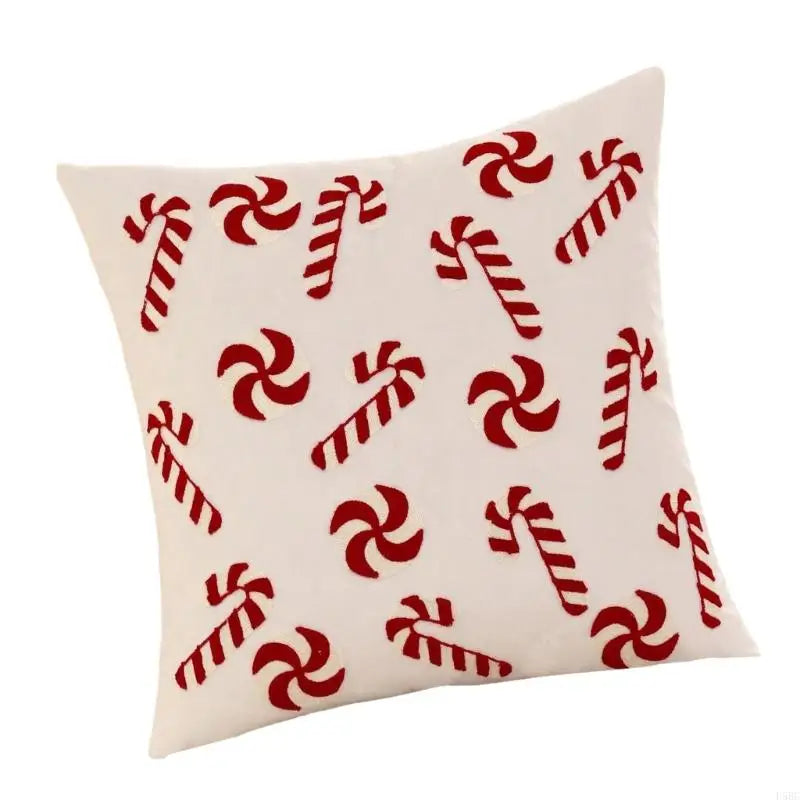 Decorative Velvets Cushion Cover Embroidered Snow Pattern Home