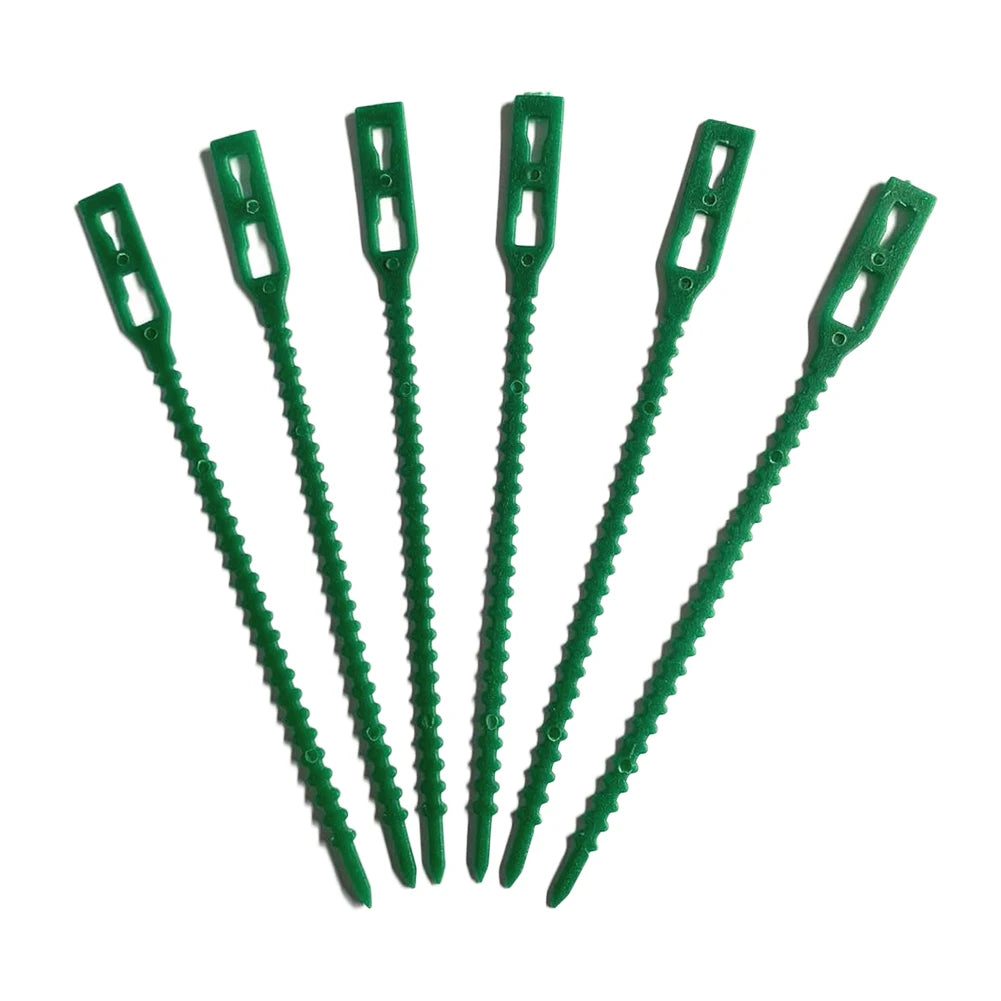 Garden Cable Ties Reusable Floral Wire Green Self-locking Adjustable Zpaxo