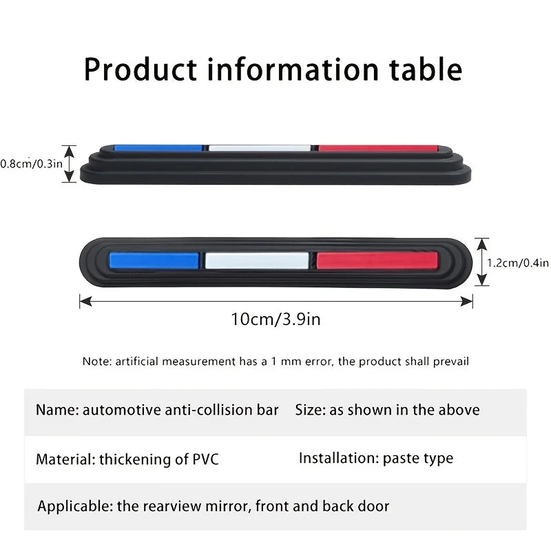 4-Pack Car Door & Mirror Edge Protector Guard Trim Strips Car Door Protector Zpaxo