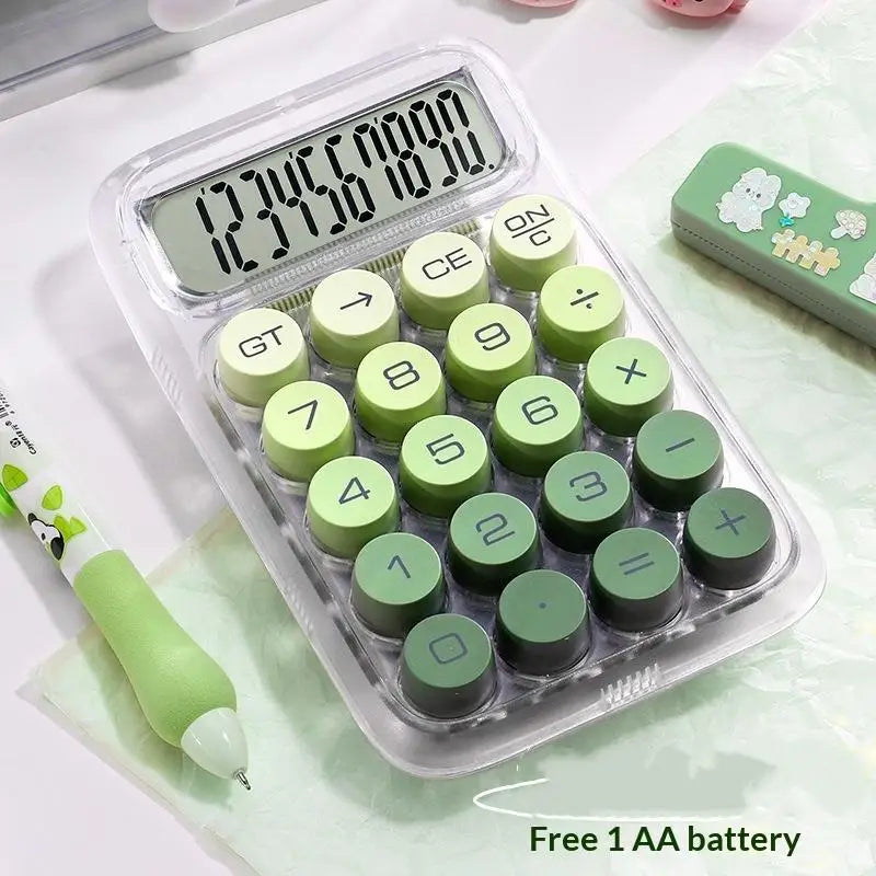 Large Screen Transparent Calculator – Big Buttons & Portable