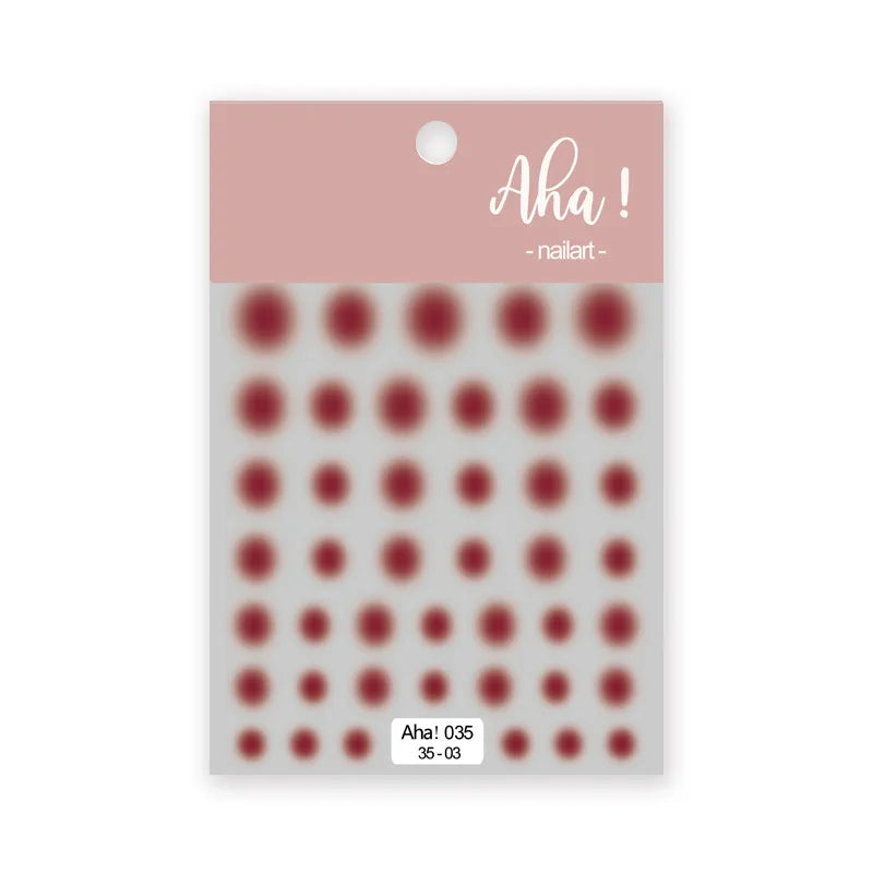 Colorful Transparent Gradient Nail Stickers Different Size Combinations Self-adhesive High Quality Nail Stickers Nail Art Deco Zpaxo 035-03