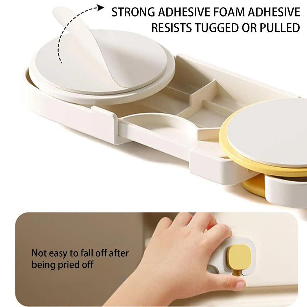 Baby Cabinet Locks Childproof Safety Latch Locks For Fridge No-Drill Childproof Latches For Kitchen Bathroom Refrigerator Zpaxo