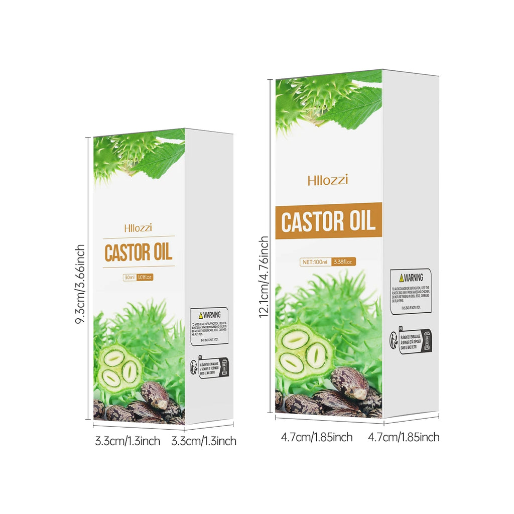100ml/30ml castor oil pure essential oil skin care hair care can make hair smoother aromatherapy aromatherapy essential oil Zpaxo