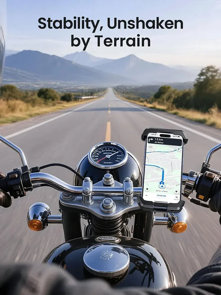 Outdoor 2026 Dual Anti-shake Motorcycle Mount Phone Holder Iphone