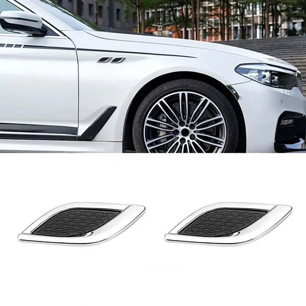 Universal 3D Car Sticker Fake Side Outlet Hood Modified Accessories Zpaxo