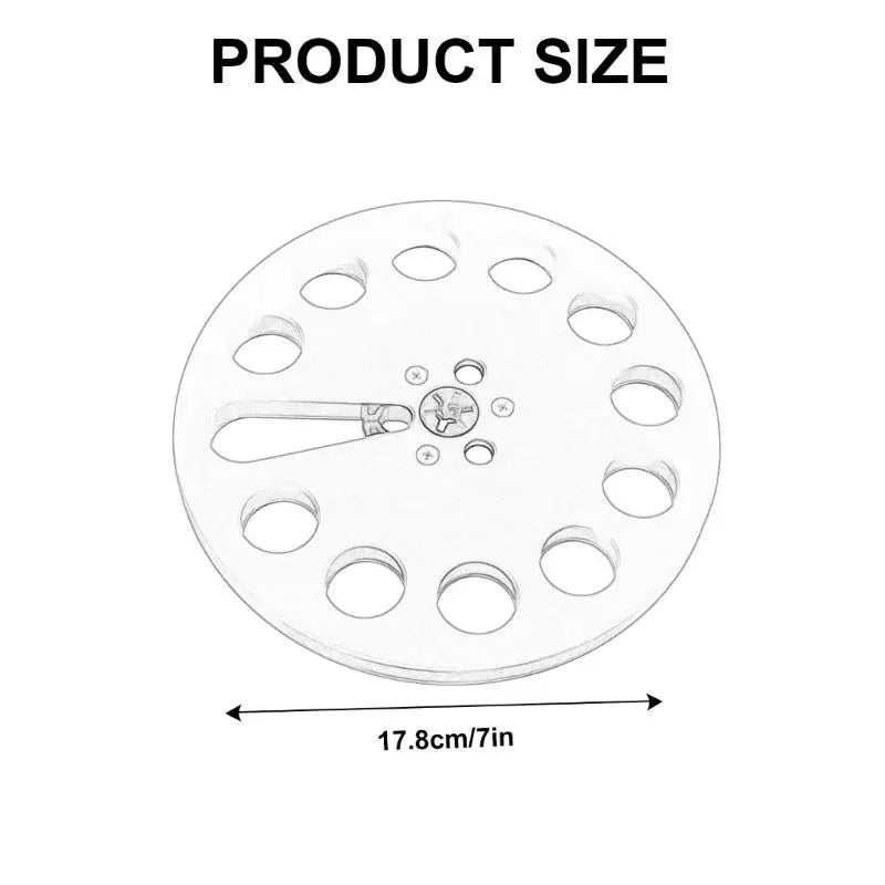 652F 7" Empty Tape Reel Crafted from Aluminum 11 Holes for Auditory Enthusiasts Zpaxo