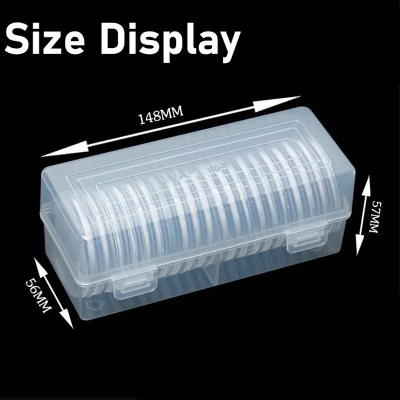 20-Piece Commemorative Coin Collection Box Protection Storage