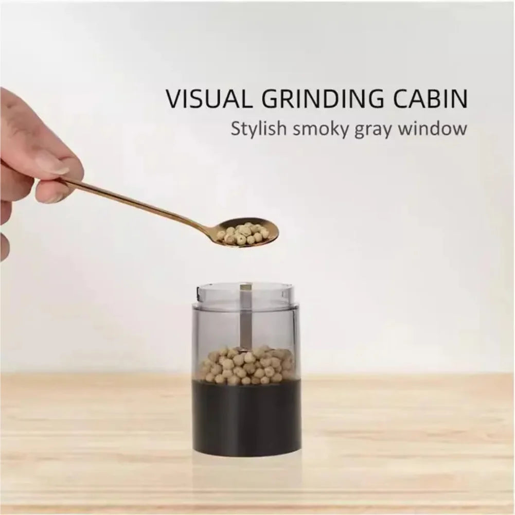 Rechargeable Electric Salt And Pepper Grinder Set-Peppercorn & Sea Salt Spice Shaker Mill Set With Adjustable Coarseness Durable Zpaxo