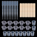 Resin Mixing Casting Tools Kit 10 Mixing Cups 10 Measuring Cups 10 Wooden Sticks 10 Droppers DIY Craft Jewelry Making Zpaxo PA093
