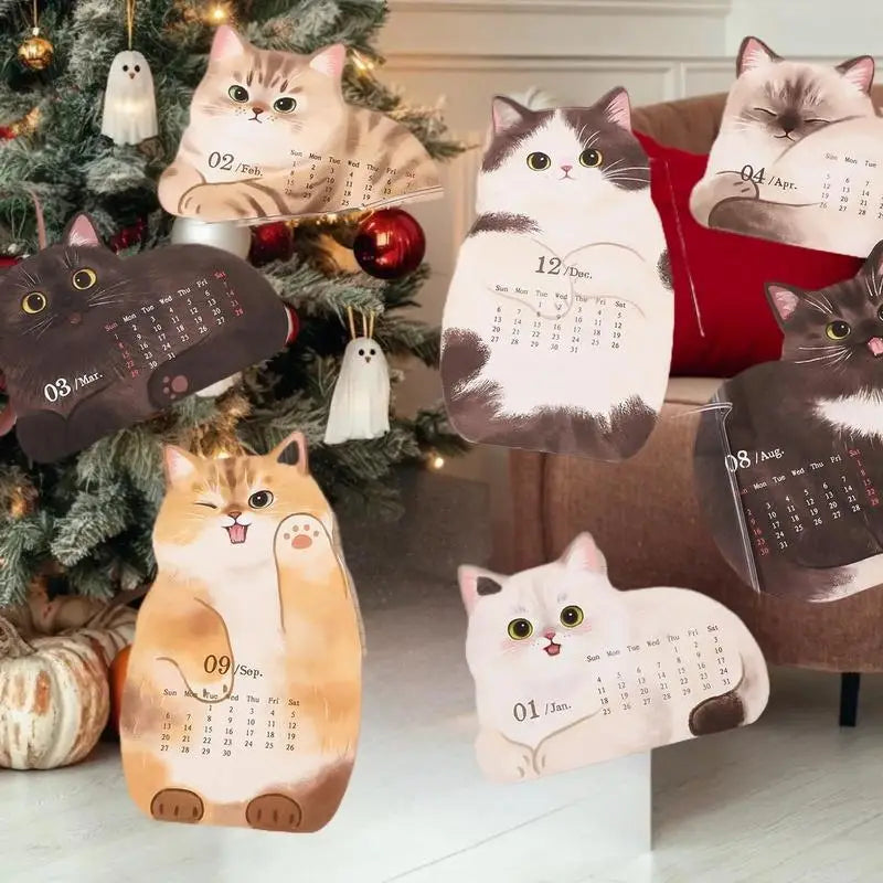 Essential 2026 Cat Dog Themed Desk Calendar Keep Organized At Home Zpaxo