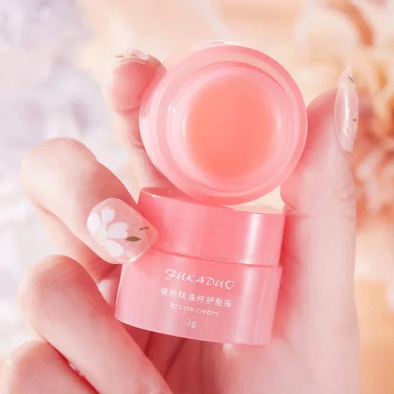 Korea lips care lip sleep mask night sleep hydrated maintenance lip balm pink lips whitening cream nourish protect cherry 3g Zpaxo
