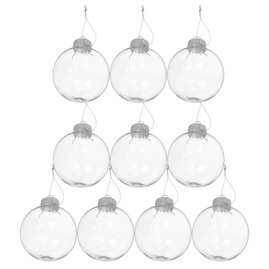 Christmas Ball Ornaments Balls Xmas Tree Transparent Hanging