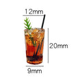 ▶1Pc Miniature Cafe Toy Decoration Model Mini Drink Iced American Latte Play House For Dollhouse Accessories Zpaxo 1Pc