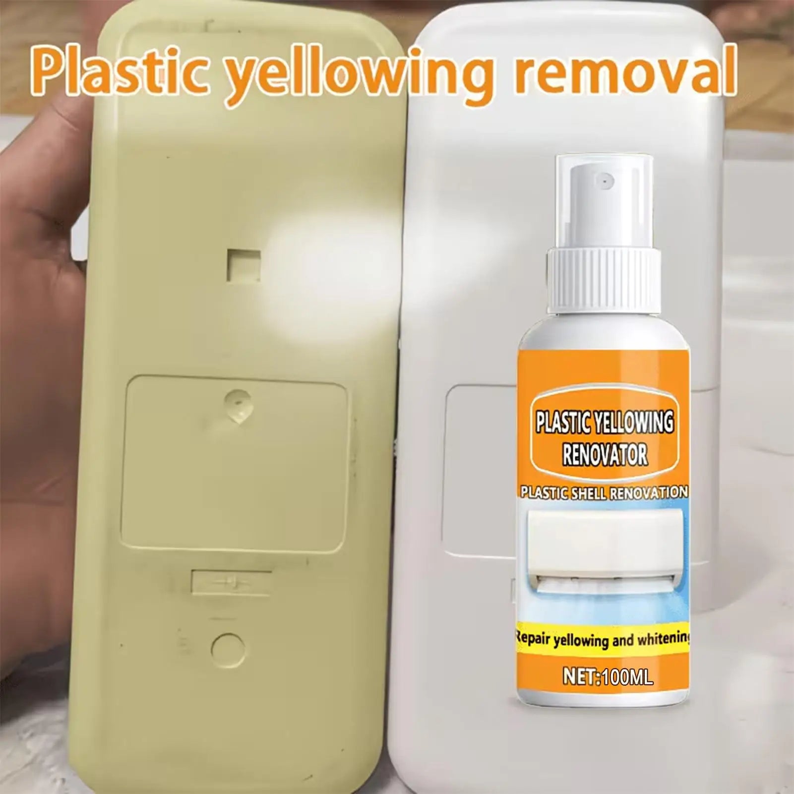 Yellowing Remover Spray Plastic Restorer Cleaner Multi Purpose Air