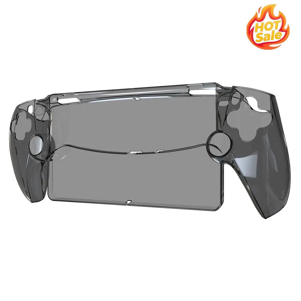 Transparent Protective Case Shockproof PC Game Machine Grip Shell Case Anti-Drop Washable for PS5 Portal for Playstation Portal Zpaxo