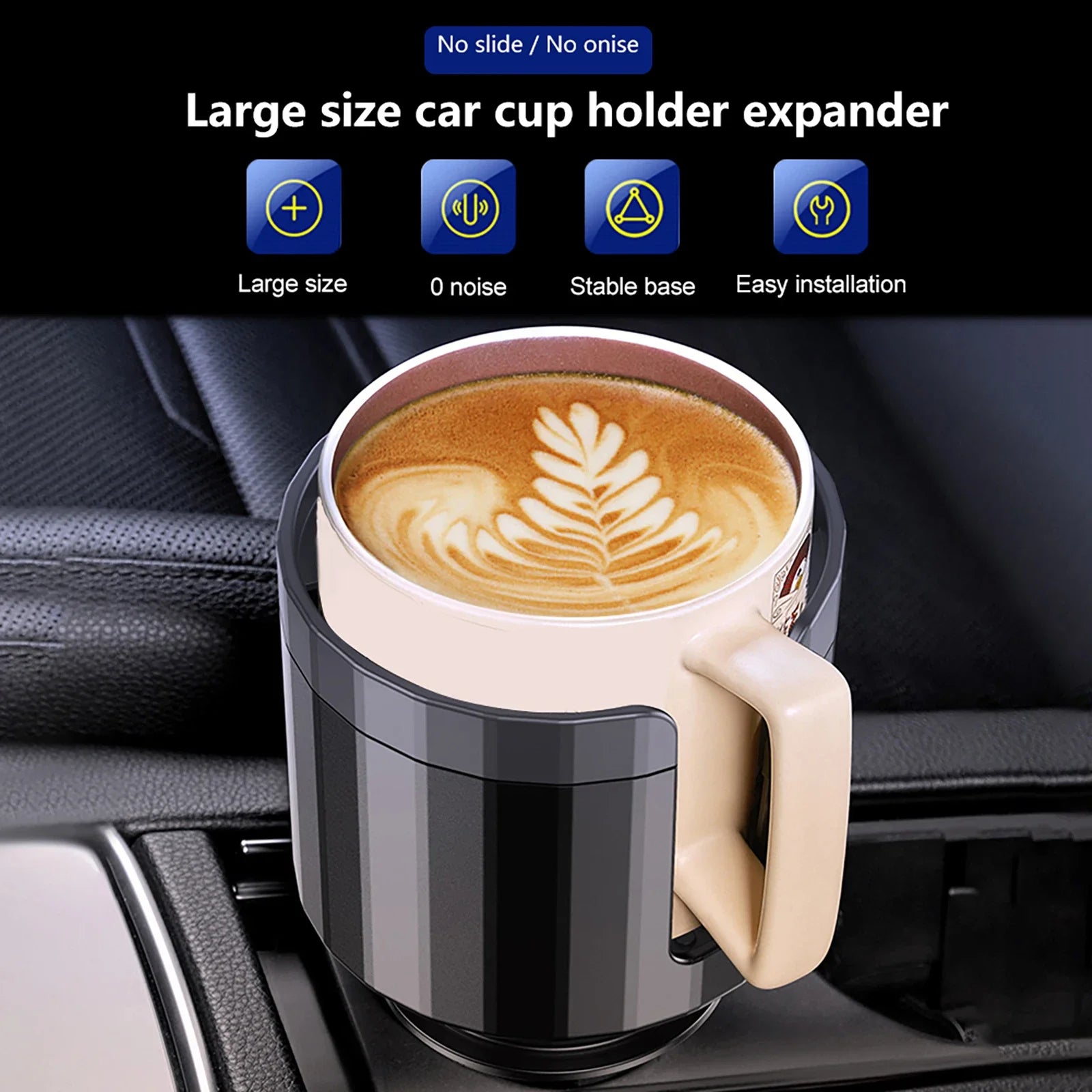 Car Cup Holder Expander Adjustable Base Beverage Bottle Holder Anti-slip Auto Drink Rack Stand for Auto Caravan Camper Zpaxo