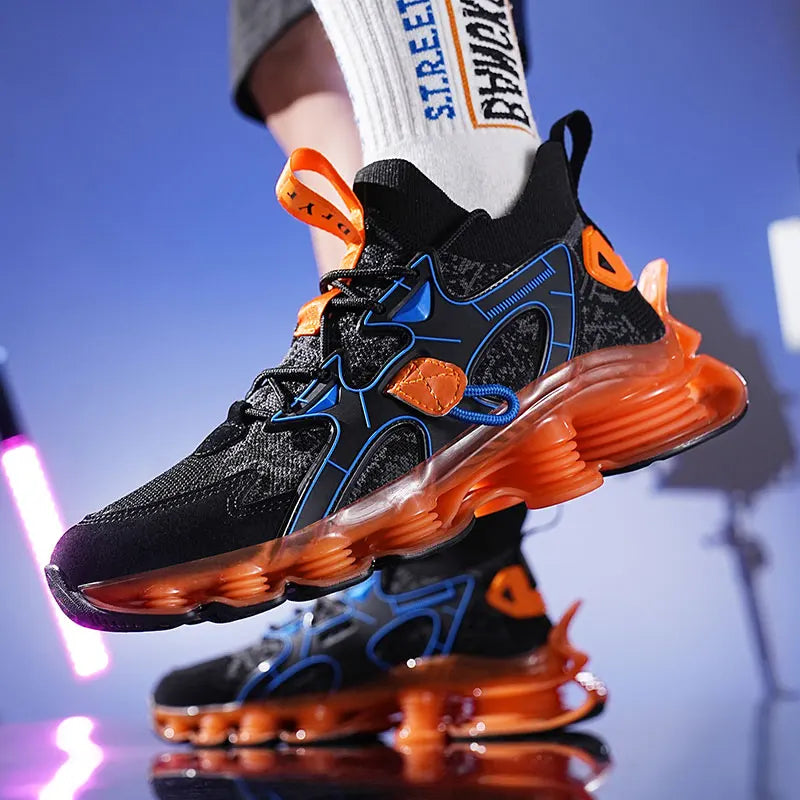 Men's Casual Sneakers Luxury Trainer Shoes Breathable Race Running