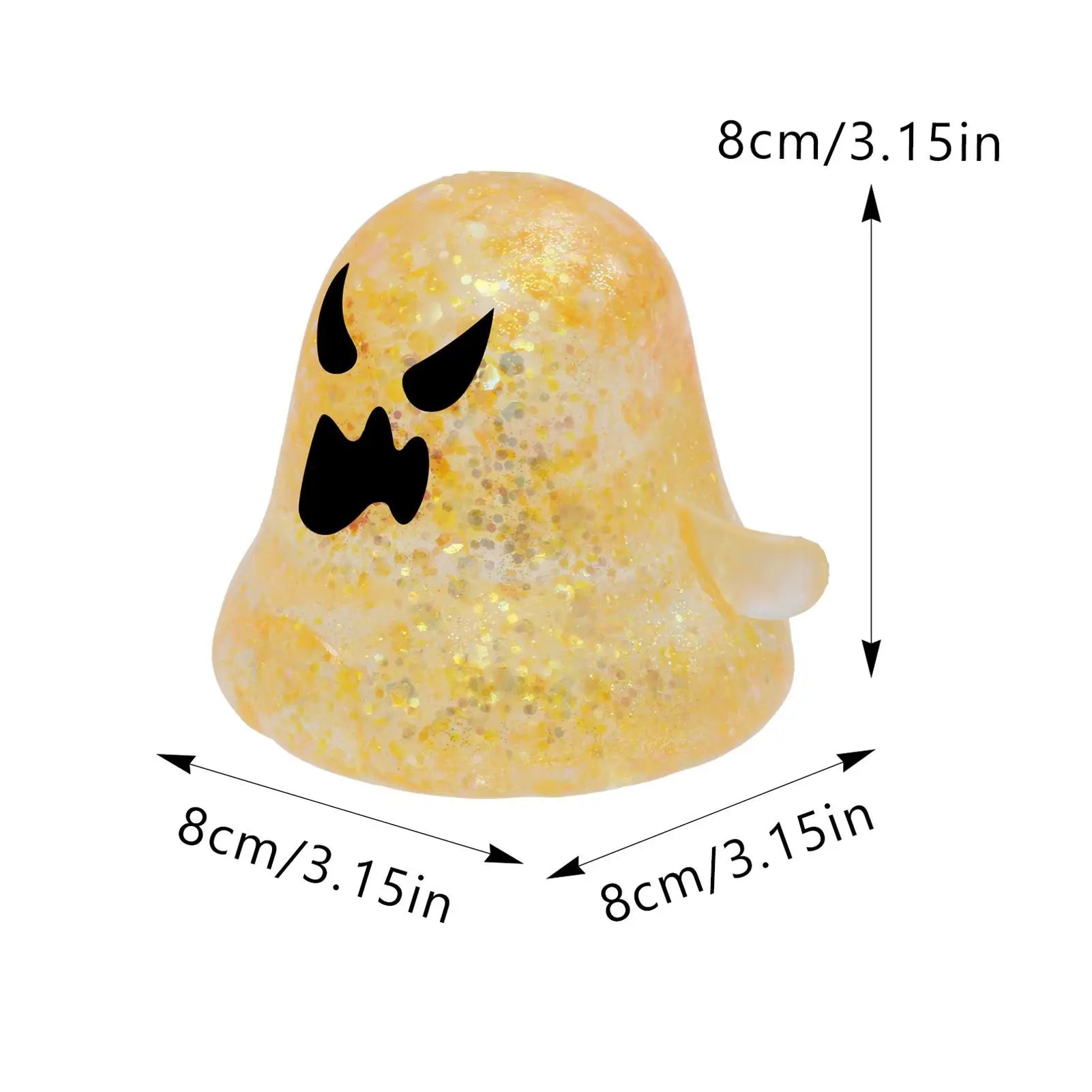 Ghost Squeeze Balls Ghost Design Fidget Party Favors Halloween Stress Ball Toys For Kids Students Adults Office Home Travel Zpaxo