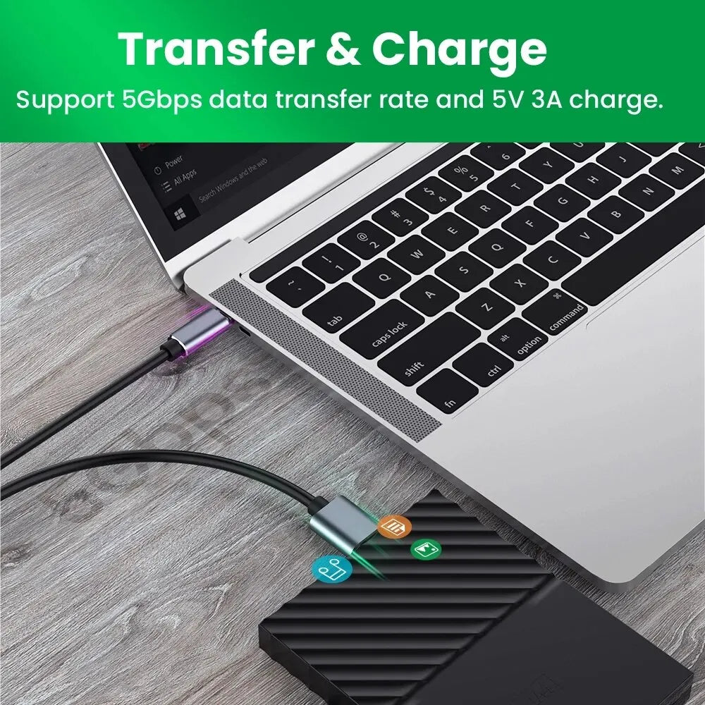 Micro B USB C 3 0 Cable Typec Connector 5Gbps External Hard Drive Zpaxo