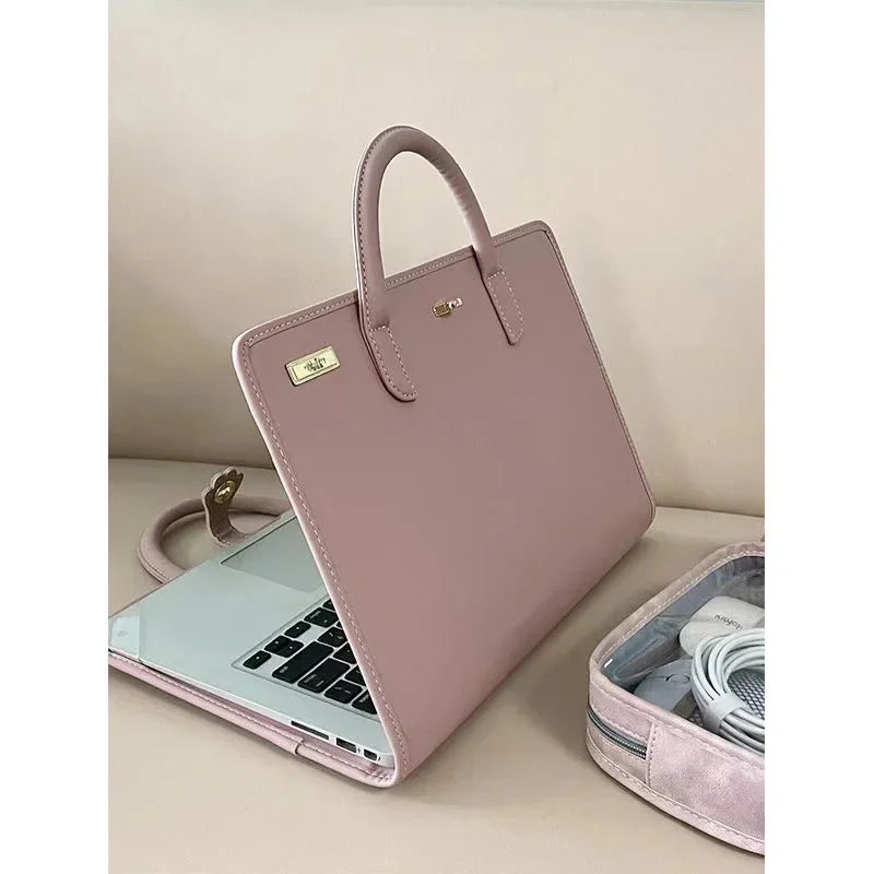 Laptop Case Sleeve Pink Notebook Bag Girls Protective Handle Cute