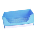 Rabbit Litter Box Portable Non Slip Bottom Pan Bunny Potty Trainer Corner for Chinchillas Ferrets Small Animals Pet Accessories Zpaxo Blue