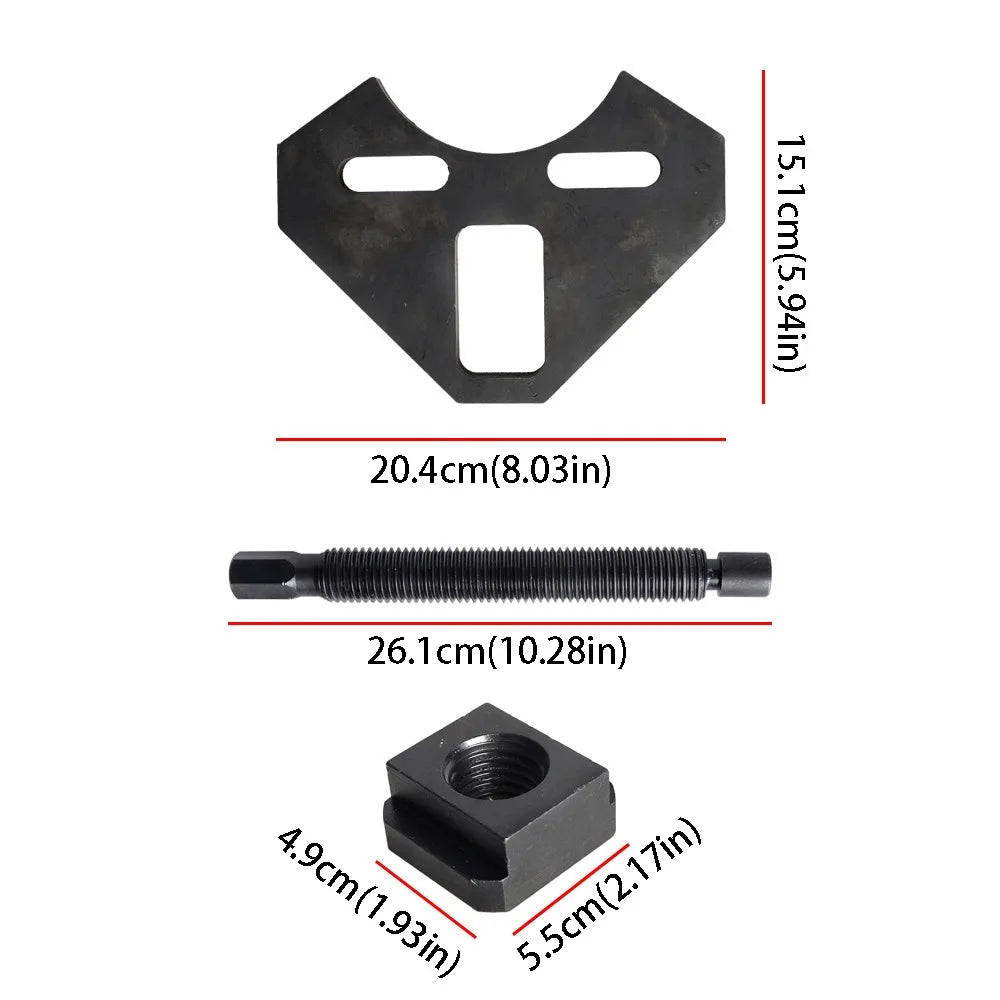 Heavy-duty Iron Construction Hub Remover Tool Hand-held Repair Tools Zpaxo Black