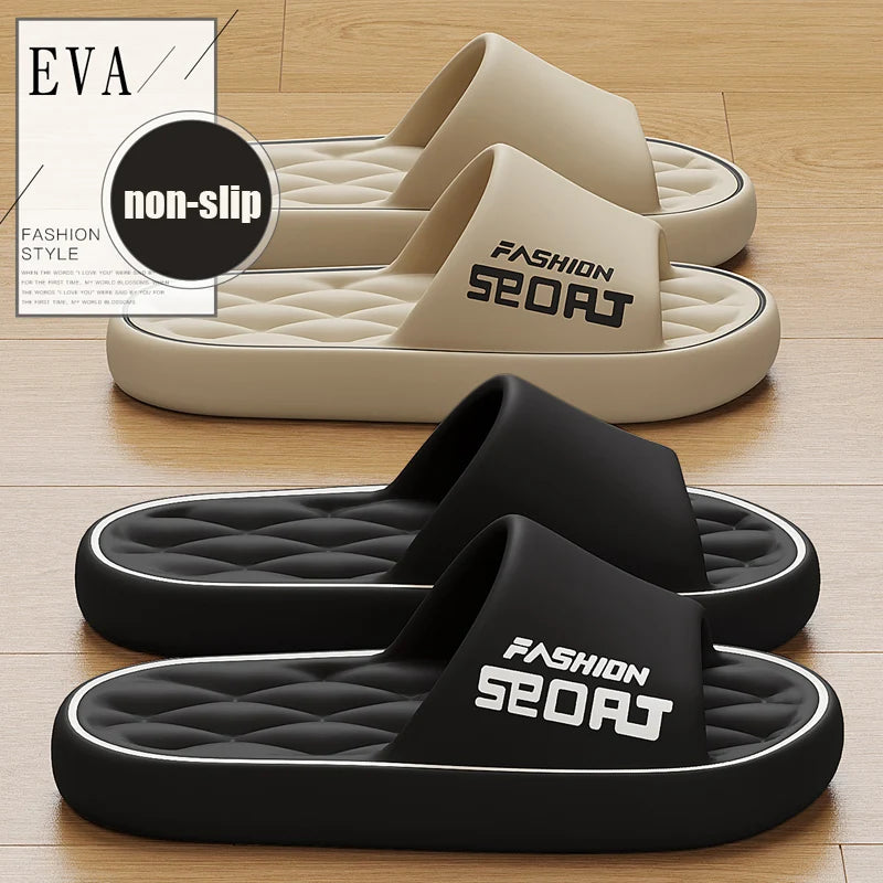 Men Women Slippers Summer Lightweight EVA Home Bathroom Slipper Comfy