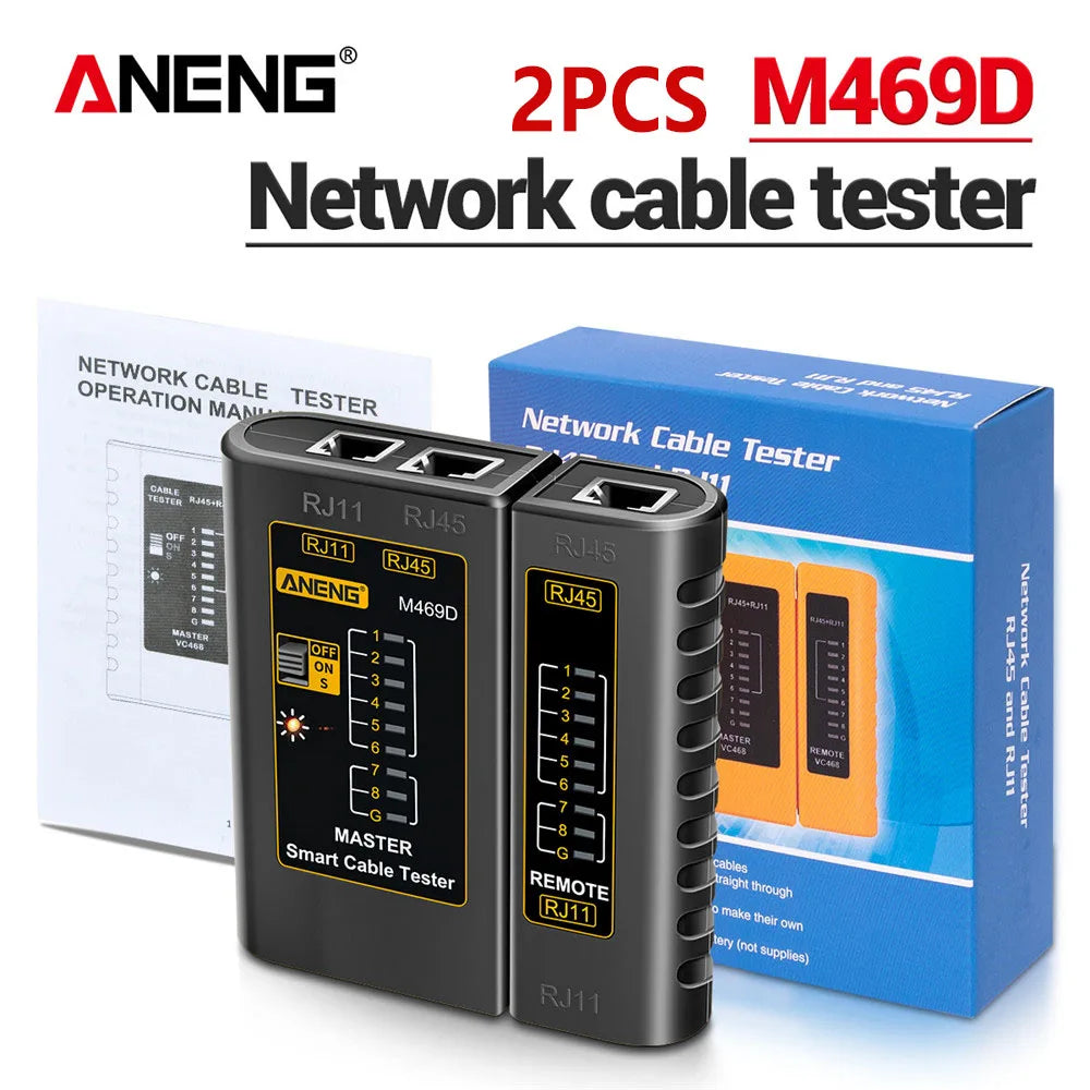 ANENG M469D Tester RJ45 RJ11 RJ12 CAT5 UTP LAN Cable Network