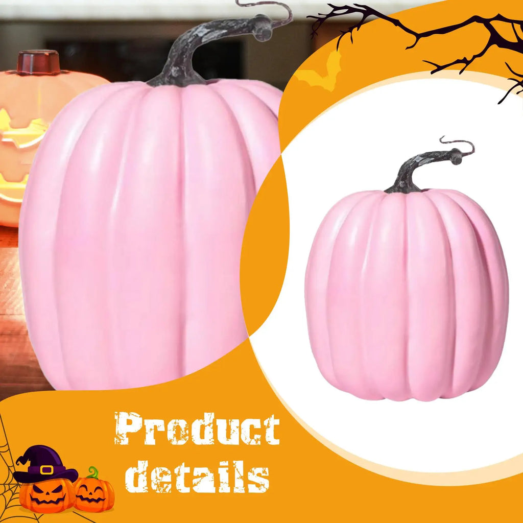 Foam Pumpkin Faux Decorative Rustic Photo Props Lifelike Fall Decor Zpaxo