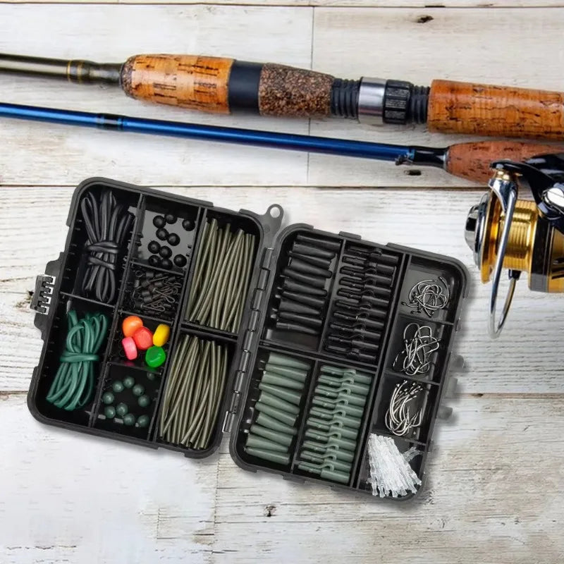 277-Piece Carp Fishing Rigs Kit – Swivels, Hooks & Lures Fishing Rigs Kit Zpaxo