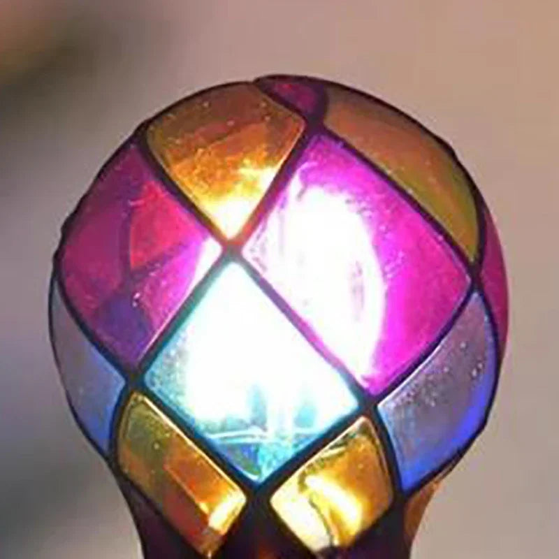 4W ST64 LED Light Bulb Stained Glass Light Bulb Painted Glass E26 Base Mosaic Night Lamp Home Decor Romantic Festive Atmosphere Zpaxo