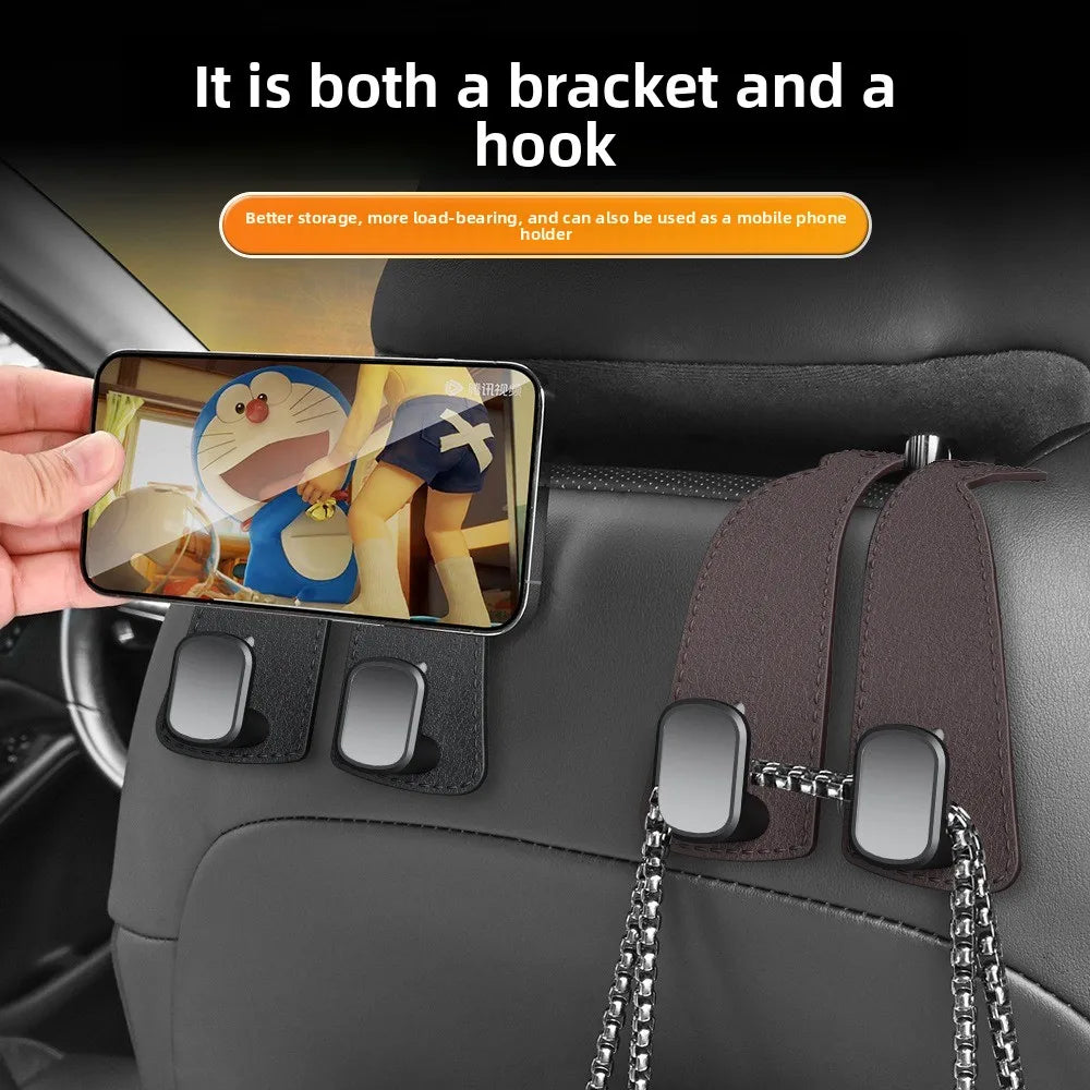 Multi-function Car Backseat Hook Headrest Organizer Rack Hang Bags